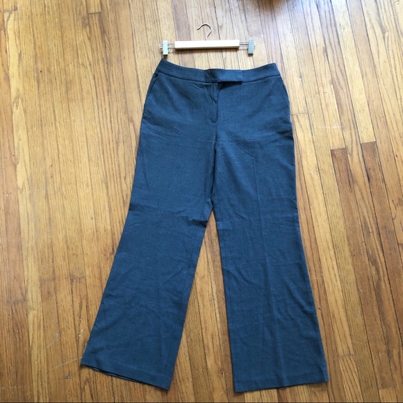 Ann Taylor • classic charcoal wide leg trousers - Picture 1 of 6
